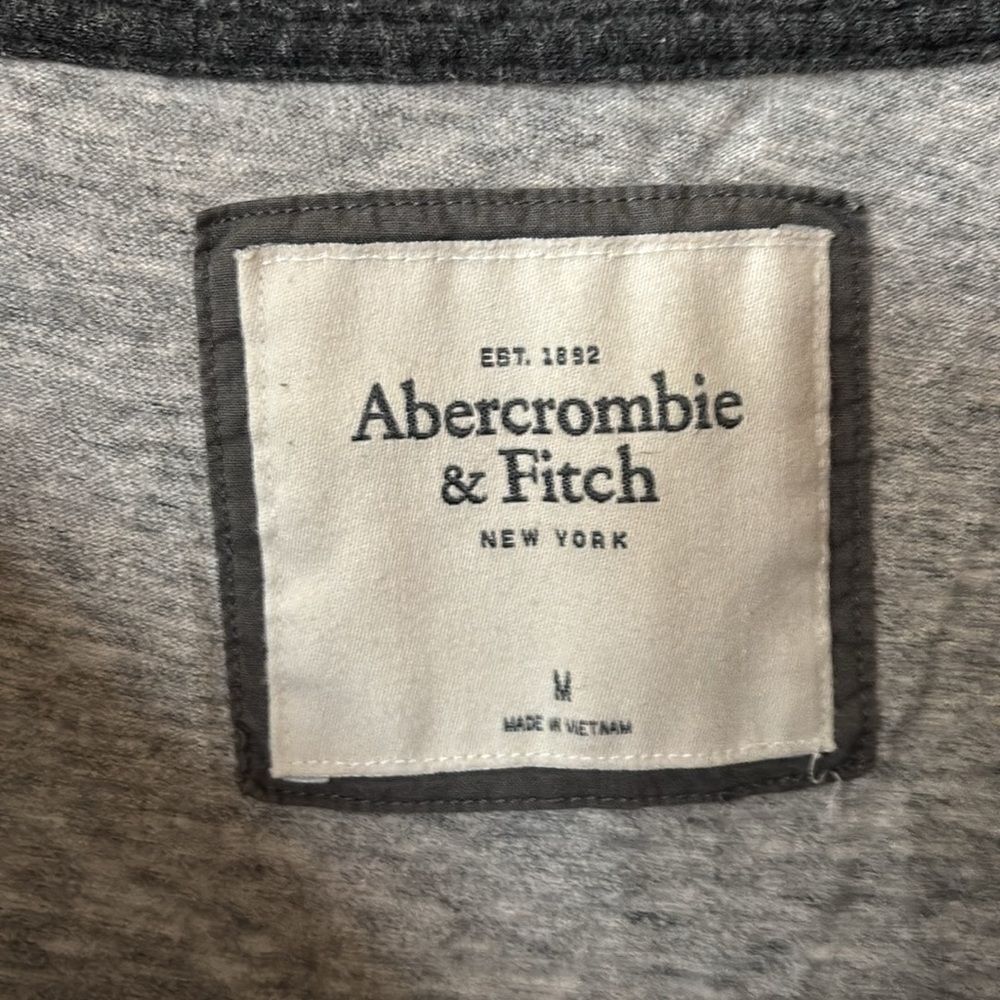 Abercrombie & Fitch vintage gray Baseball jersey shirt A&F‎ women’s size medium - Picture 5 of 6